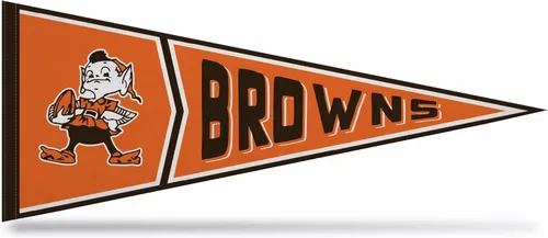 Vista 22 de Rico Industries NFL Retro - Alt 12" x 30" Felt Wall Décor Pennant - Great for Home/Bed Room/Man Cave Décor