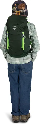 Vista 10 de Mochila de senderismo Osprey Jet 18L para niños, Azul Spikemoss