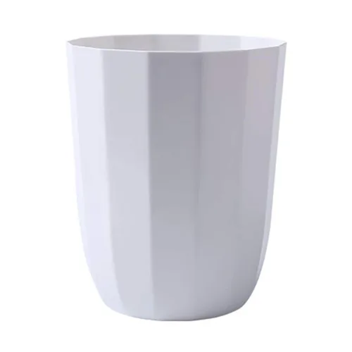 Vista 7 de Bin Creative Plastic Trash Can Kitchen, Laundry, Home Office, Dormitory Garbage Storage Container Kitchen Bathroom Bin, Bianco