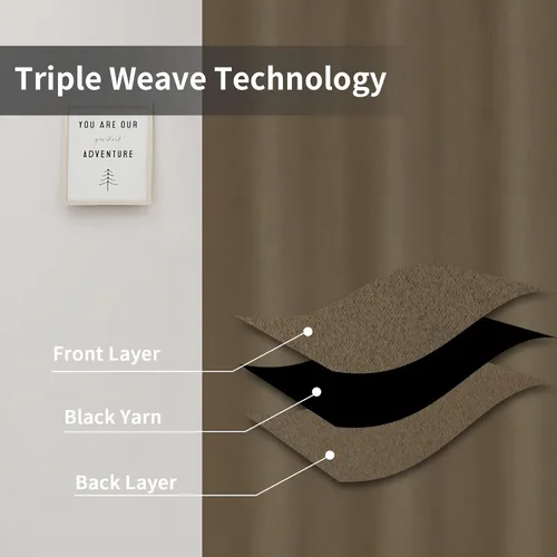 Vista 369 de Easy-Going - Cortinas opacas para dormitorio, aislamiento térmico sólido con ojales, cortinas de ventana para reducción de ruido, cortinas