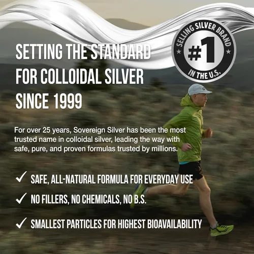 Vista 8 de Sovereign Silver Bio-activo plata hidrosol para apoyo inmunológico – 10 ppm, 48CS10, 16 onza, Plateado, 1, 1