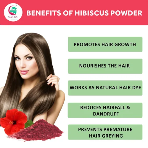Vista 7 de Paquete múltiple Polvo Bhringraj + Hibisco en polvo por paquete