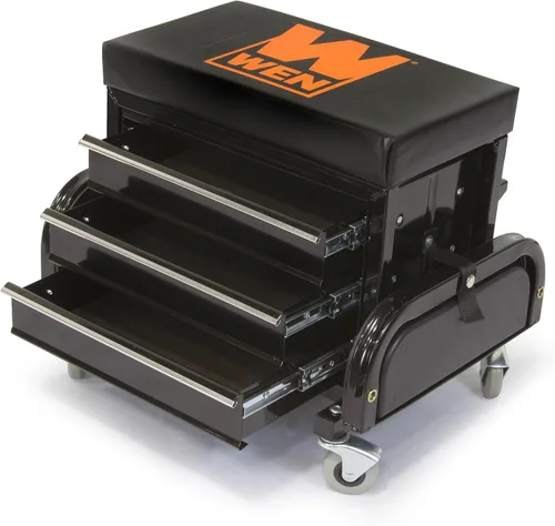 Vista 2 de WEN GG1350 - Asiento de cofre con herramienta de balanceo para garaje con capacidad de 350 libras
