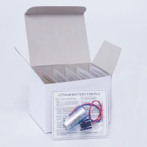 Vista 7 de 2 baterías PLC ER17330V/3.6V 1700mAh A6BAT MR-BAT con enchufe para sistema CNC FANUC