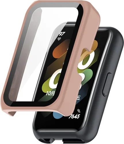 Vista 9 de [Paquete de 6] Funda protectora de pantalla compatible con Huawei Honor Band 6/7, Huawei Band 6/6 Pro/7 protector de pantalla para Huawei Band PC +