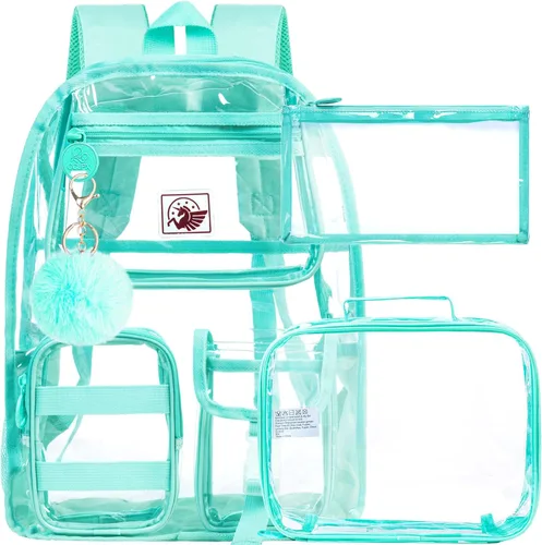 Mochila transparente, mochila transparente resistente y transparente
