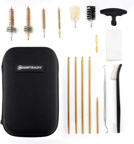 Vista 2 de BOOSTEADY Kit de limpieza de 0.300 in Pro .223/5.56 pistola de rifle Kit de limpieza con cepillos de cámara de perforación Kit de púas de metal