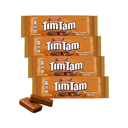 Vista 6 de Arnott's Tim Tam - Galletas de chocolate – Paquete de 6 – Receta original australiana – 66 galletas en total – Importadas de Australia