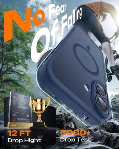 Vista 815 de TOCOL Funda para iPhone 11, compatible con Magsafe, protección completa de cámara, imanes integrados, protección contra caídas, funda translúcida