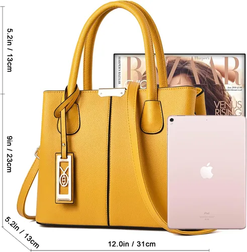 Vista 4 de Carteras y bolsas para mujer, para colgar del hombro, bolsas de mano, bolsas tipo satchel con asa superior