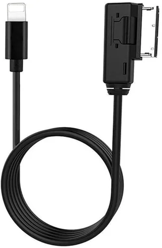 Vista 3 de Cables de audio AMI - Cable auxiliar de interfaz musical compatible con A3/A4/A5/A6/A8/S4/S6/S8/Q5/Q7 con sistema MMI 3G+ para 13 Pro, 13 Pro Max