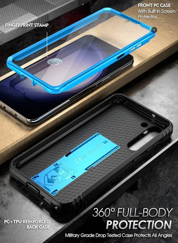 Vista 2 de Poetic Revolution - Funda para Samsung Galaxy S23+ Plus 5G de 6.7 pulgadas (2023), protector de pantalla integrado que funciona con identificación