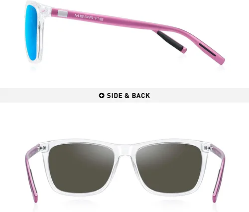 Vista 4 de MERRY'S S8286 - Lentes de sol polarizados de aluminio, unisex, de estilo vintage para hombre o mujer