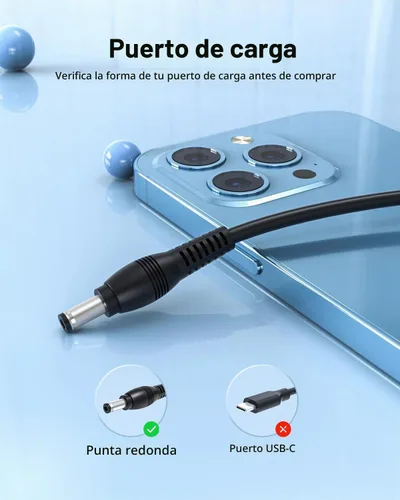 Vista 5 de Superer - Cargador de 19 V para Anker Nebula Mars, Mars Lite, II, II Pro, Nebula Vega, Solar, para XGIMI Elfin Flip, Z6 Polar, Mogo Series, Mogo