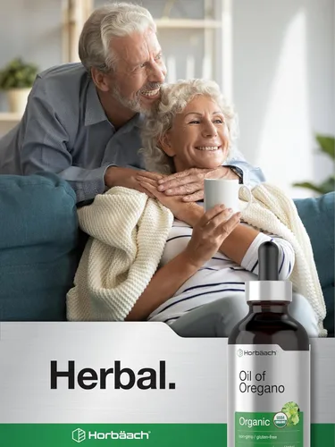 Vista 7 de Horbäach Aceite orgánico de orégano en gotas de 4 onzas líquidas Vegano Sin OMG, sin gluten