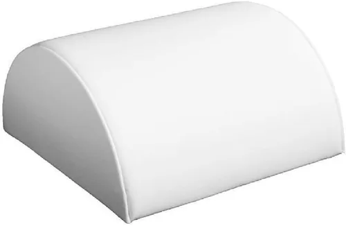 888 Display - Soporte de exhibición de pulsera de media luna de piel sintética blanca, 5 18" x 5" x 2 12" H (5.118 x 5.000 x 2.480 in)