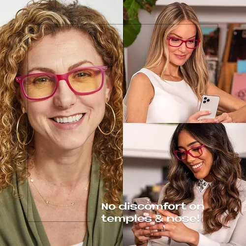 Vista 7 de Readerest - Lentes con bloqueo de luz azul – Lente delgada reflectante, lentes antirreflejos para computadora, protección UV, alivio de la fatiga