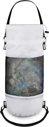 Vista 9 de Gersoniel Bolsas de basura portátiles para barcos, contenedores de accesorios para barcos, bolsas de basura de malla de aro mediano, reutilizables