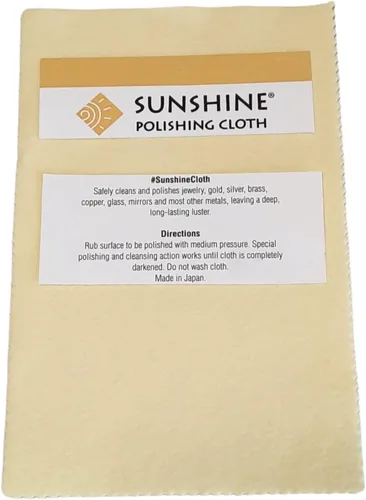 Vista 6 de 10 Sunshine - Paño de pulido de plata esterlina, oro, latón y cobre para pulir joyas