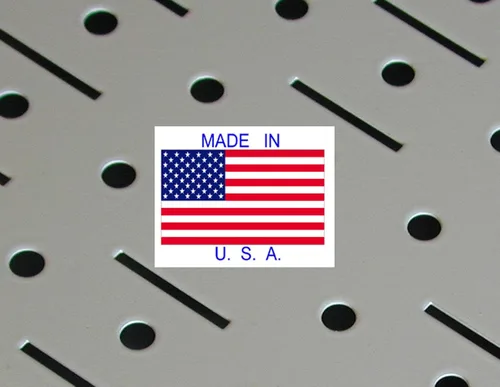 Vista 5 de Wall Control placas de tablero de clavijas de 4 pies con bordes formados – paquete de dos paneles de tablero de clavijas de 16" x 48" de metal.