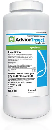 Advion - Cebo granular para insectos, botella agitadora de 1 libra, cebo granular eficaz para insectos, formulado con 0.22% de Indoxacarb, uso al