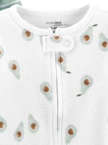 Vista 3 de Simple Joys by Carter's Paquete de 2 unidades unisex con cremallera térmica de 2 vías para dormir y jugar, para bebé