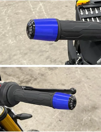 Vista 7 de for BMW F850GS F 850 GS Adventure 2018-2021 2022 2023 Motorcycle Handle Bar Ends Handlebar Grips Cap Plugs (Color : Black and Black, Size : 1)