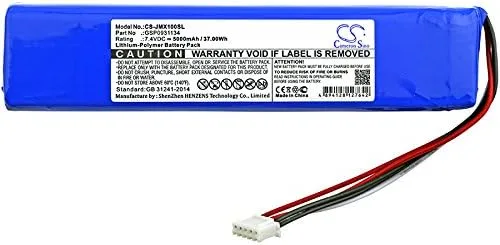Vista 3 de Batería de repuesto para JBL JBLXTREME, Xtreme PN: JBL GSP0931134 5000mAh / 37.00Wh