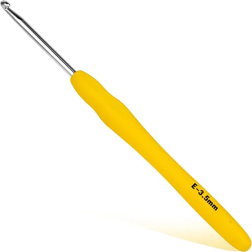 Vista 17 de Gancho de ganchillo, Gancho de ganchillo ergonómico de 2.0 mm, Agujas de ganchillo para manos artríticas, Agujas de tejer con mango suave