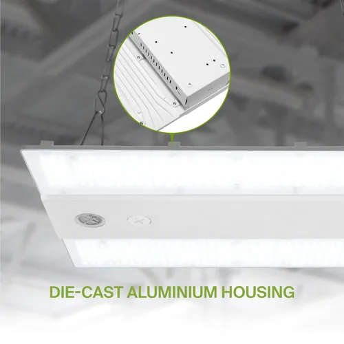 Vista 5 de ASD Lámpara LED lineal de alta bahía, iluminación de tienda comercial 3CCT, regulable, potencia ajustable, DLC Premium, certificación UL 100W