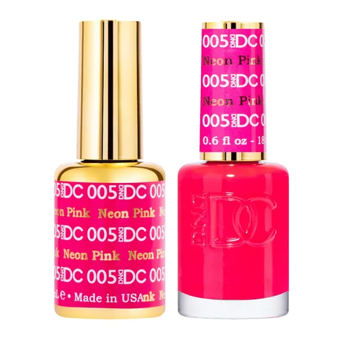 Vista 28 de Juego de esmalte de gel DND DC, colección rosa, esmalte de gel UV/LED y laca de uñas de secado al aire, dúo de esmalte a juego sin astillas, 0.5