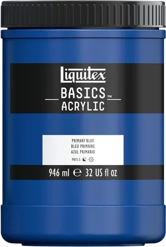 Vista 129 de Liquitex BASICS Pintura Acrílica, Tubo de 250ml (8.5 oz), Azul Ftalocianina