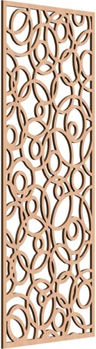 Vista 160 de 9 3/8 pulgadas de ancho x 24 3/8 pulgadas de alto x 1/4 pulgadas de alto, paneles de pared de madera con calado, roble rojo