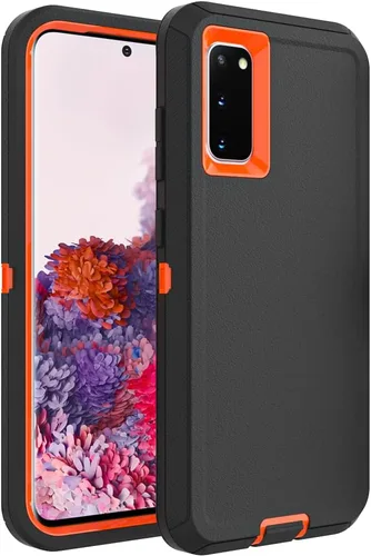 Vista 29 de Funda WOGROO para Galaxy Note 8, funda protectora resistente a caídas y golpes de grado pesado y resistente para Samsung Galaxy Note 8, Negro+Naranja