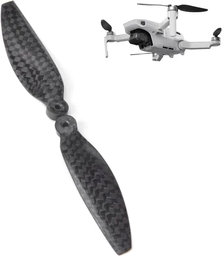 Vista 5 de Tgoon Carbon Fiber Drone Blades, Durable Stable Practical Resistance Drone Propellers Drone Blades Lightweight for DJI Mavic Mini Black(Two Pairs)