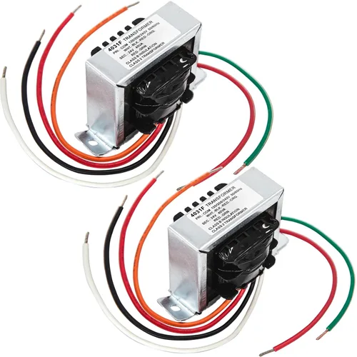 Vista 7 de Transformador de Control 24V 40VA, Primario 120, 208, 240V Secundario 24V, Caldera HVAC Multi Tap con Montaje de Base