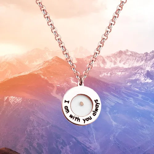 Vista 6 de Mustard Seed Necklace I Am with You Always Inspirational Bible Verse Religious Jewelry Christian Gift