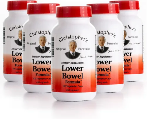 Vista 10 de Fórmulas Originales de Christopher Fórmula de Limpieza del Intestino Inferior Cápsulas - Laxante Herbal Limpieza del Colon y del Intestino 100