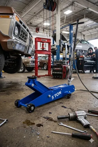 Vista 2 de OTC HDJ5P gato de servicio hidráulico/neumático - 5 toneladas