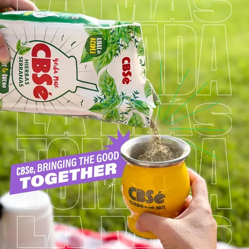 Vista 5 de CBSé Yerba Mate Hierbas Serranas – 500 g (1.1 lb) Loose Leaf Yerba Mate Tea with Mountain Herbs, Naturally Caffeinated, Gluten-Free.