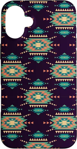 Vista 23 de Unique Western Black Turquoise Navajo Aztec Pattern Case for iPhone 17