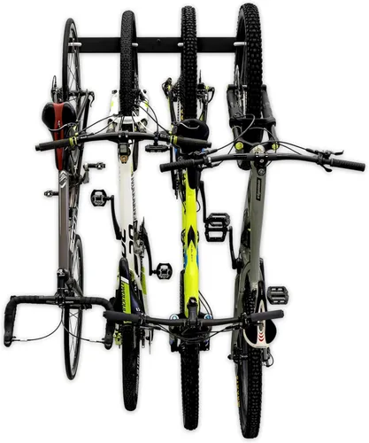 Vista 8 de StoreYourBoard Estante de almacenamiento para bicicletas, 4 portabicicletas para garaje, de acero sólido extra resistente, BLAT - Almacenamiento