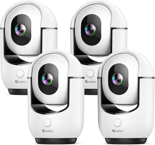 Vista 8 de Cámara de seguridad panorámica/inclinable 2K, cámaras de interior WiFi para seguridad del hogar con detección de movimiento AI, cámara