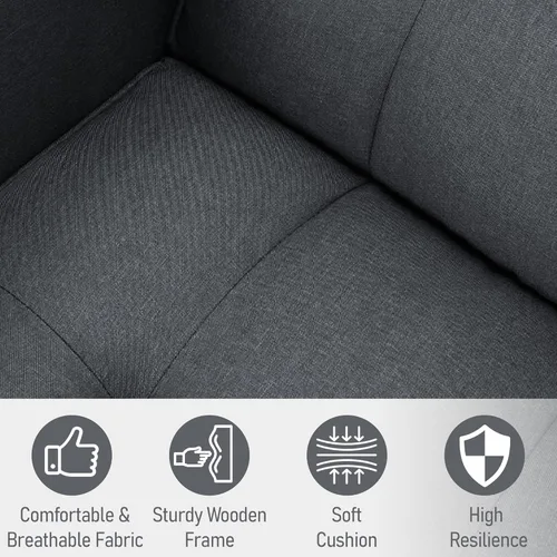 Vista 15 de AVAWING 74" Faux Leather Futon Sofa Bed with Adjustable Backrest 3 in 1 Convertible Futon Couch with 2 Square Pillows & Side Pockets Modern Loveseat