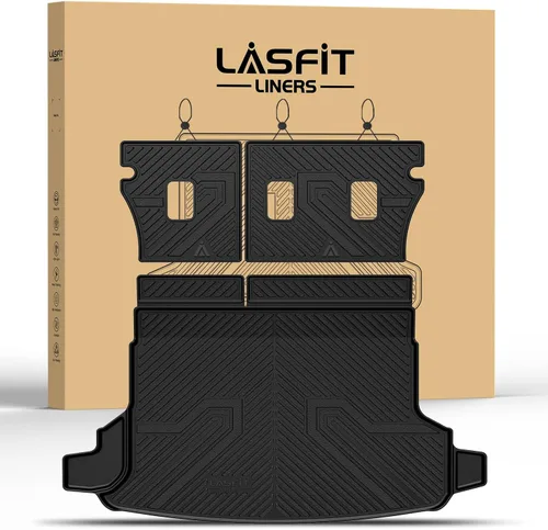 Vista 43 de LASFIT Alfombrillas de carga y respaldo de automóvil, aptas para todo tipo de clima, elastómero termoplástico de ajuste personalizado, fácil