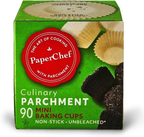 Vista 10 de PaperChef Tazas grandes de pergamino para hornear, fáciles de liberar, antiadherentes, sin blanquear y compostables, perfectas para magdalenas