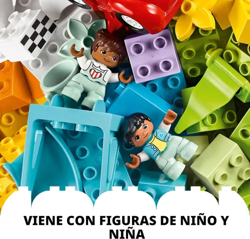 Vista 7 de LEGO DUPLO - Bloques de construcción clásicos de lujo para caja de ladrillos, juguetes educativos y de aprendizaje para niños pequeños, preescolar