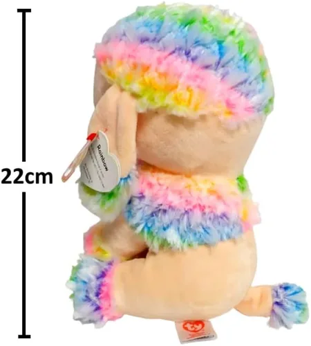 Vista 3 de TY 37223 Beanie Boos Regalo de perro de arco iris, pequeño.