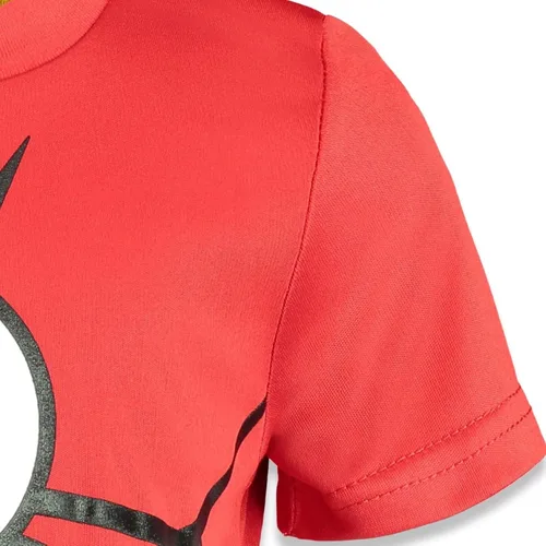 Vista 3 de Warner Bros. Batman Superman Flash - Conjunto de camiseta y pantalones cortos de malla para niños