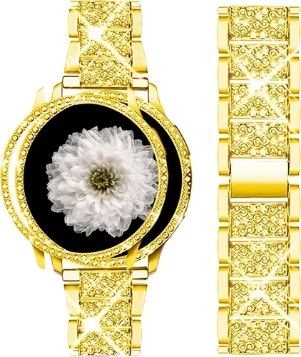 Vista 13 de Mosonio Compatible con Samsung Galaxy Watch FE 2024 40mm/Galaxy Watch 5 Banda 40mm 44mm/ Galaxy Watch 4 Banda 40mm 44mm con Estuche Protector